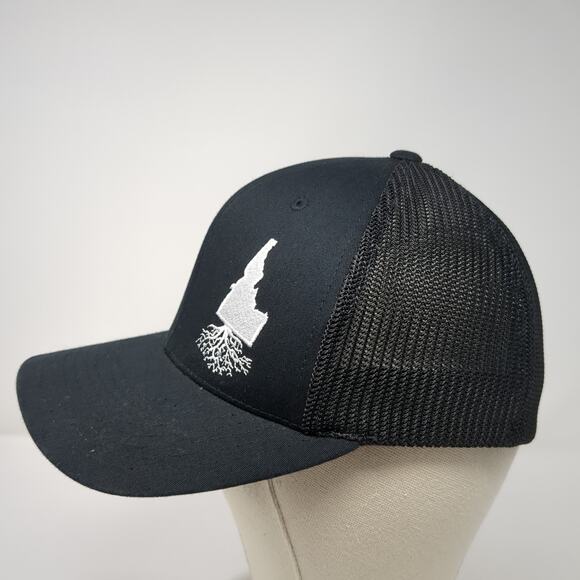 Idaho Tree WYR Clothing Fitted Trucker Hat Black One Size Embroidered Flexfit - Picture 3 of 8